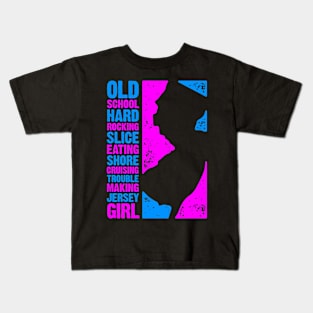 Old School Jersey Girl Kids T-Shirt